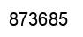 Número 873685 imagen negro
