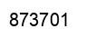 Number 873701 black image