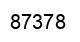 Number 87378 black image