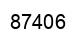 Number 87406 black image