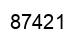 Number 87421 black image