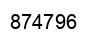 Number 874796 black image