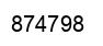 Number 874798 black image