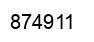 Number 874911 black image