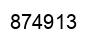 Number 874913 black image