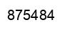 Number 875484 black image
