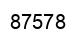 Number 87578 black image