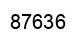 Number 87636 black image