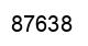 Number 87638 black image