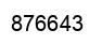 Number 876643 black image