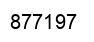 Number 877197 black image