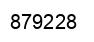 Number 879228 black image