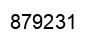 Number 879231 black image