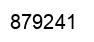 Number 879241 black image