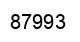 Number 87993 black image