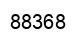 Number 88368 black image