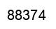 Number 88374 black image