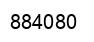 Number 884080 black image