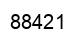 Número 88421 imagen negro