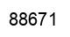 Number 88671 black image
