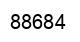 Número 88684 imagen negro
