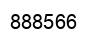 Number 888566 black image