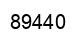 Number 89440 black image