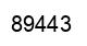 Number 89443 black image