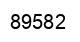 Number 89582 black image
