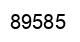 Number 89585 black image