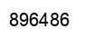 Number 896486 black image