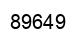 Number 89649 black image