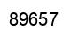 Number 89657 black image