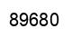 Number 89680 black image