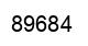 Número 89684 imagen negro