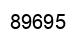 Number 89695 black image