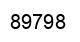Number 89798 black image