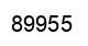 Number 89955 black image