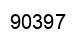 Number 90397 black image