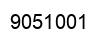 Number 9051001 black image