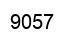 Number 9057 black image