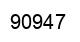 Number 90947 black image