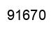 Number 91670 black image