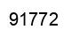 Number 91772 black image