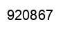 Number 920867 black image