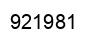 Number 921981 black image