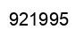 Number 921995 black image