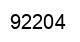 Number 92204 black image