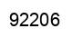 Number 92206 black image