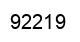 Number 92219 black image
